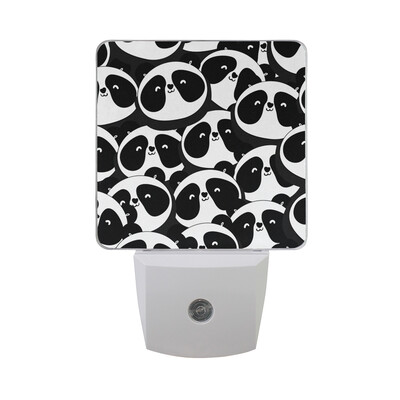 

ALAZA LED Night Light With Smart Dusk To Dawn SensorCute Indian Panda With Feathers Plug In Night Light