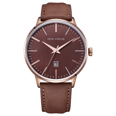 

BOFUTE Male Watches Business Watch Quartz Watches Japanese Movement Calendar Waterproof Metal Mesh Genuine Leather Strap 0115G