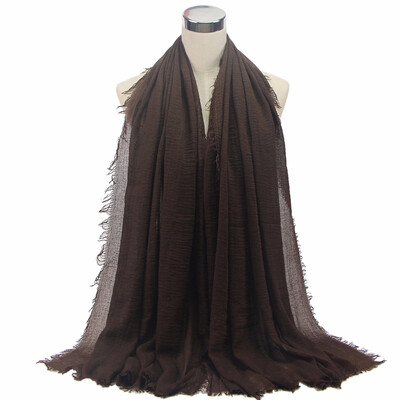 

Qianbeilivk Womens Premium Scarf Viscose Maxi Crinkle Cloud Hijab Soft Islam Muslim Shawl