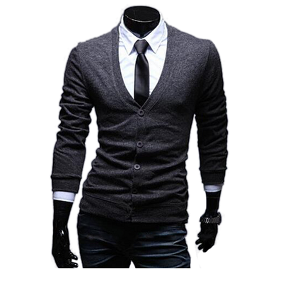 

Zogaa New Mens Knitwear V-neck Fashion Casual