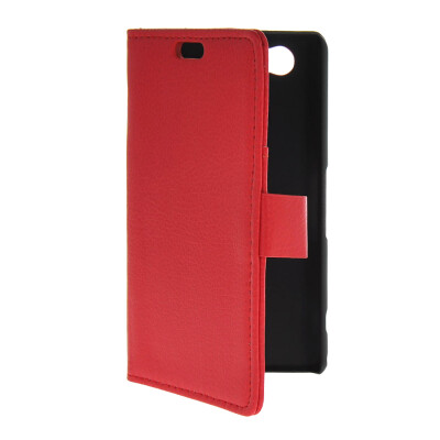 

MOONCASE Slim Leather Flip Wallet Card Pouch with Kickstand Shell Back ЧЕХОЛ ДЛЯ Sony Xperia A2 Red