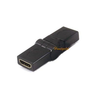 

360 градусов Поворотный HDMI Женский к женскому Регулируемая адаптер Extension Extender