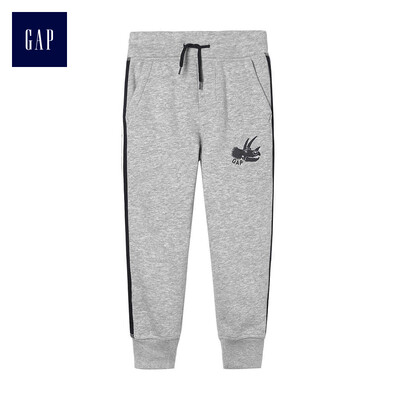 

GAP flagship store childrens clothing baby boy baby baby mouth pants 358914 light gray 90cm 2T