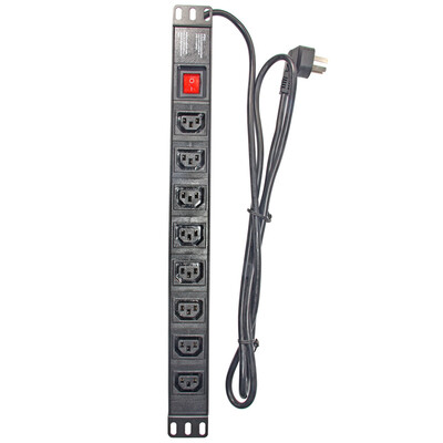 

Lengon PDU-EK08 1U PDU socket plug-in board plug-in counter dedicated board drag line board