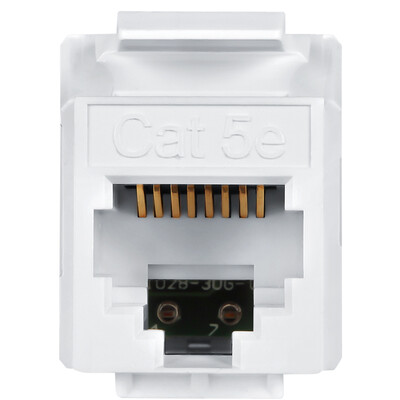 

PowerSync ACPDC5HHP9 Cat5 Class 5 manual cable module 180 degree unshielded white