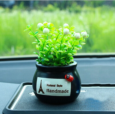 

Car perfume ornamental vehicle artificial emulation flower&artificial flowers small potted plants can be added with perfum
