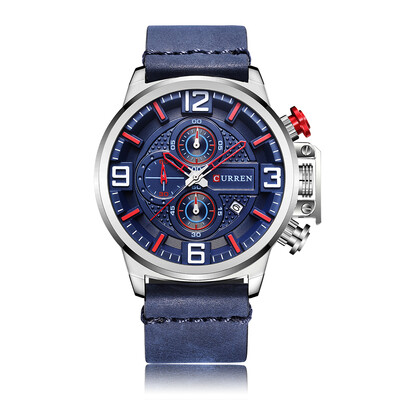

Romacci CURREN Fashion Sport Men Watches Quartz 3ATM Water-resistant Man Wristwatch Relogio Musculino Chronograph