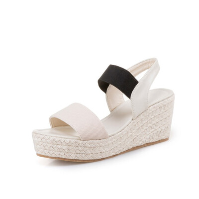 

women wedges platform sandals ankle strap open toe espadrilles flip flops casual wedding beach sandals