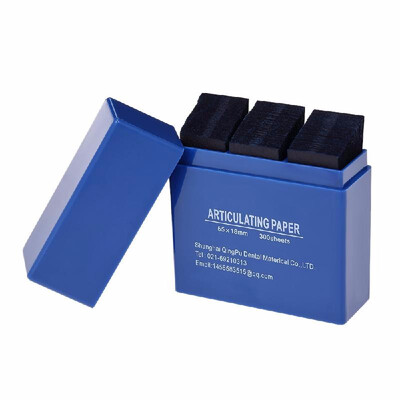 

300 Sheet Box Dental Articulating Paper Strips Dental Lab Products Tool Oral Teeth Care Whitening Material 5518mm Red Blue