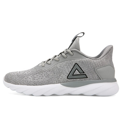 

PEAK mens shoes comfortable non-slip light running shoes casual sports shoes men DH830091 silver gray 42 yards