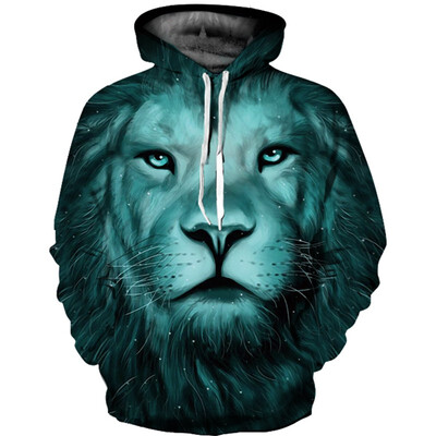 

QL-570 Mens Hoodie 3D Printed Women Pullover Sweater