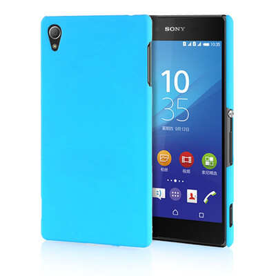 

MOONCASE Hard Rubberized Rubber Coating Devise Back ЧЕХОЛ ДЛЯ Sony Xperia Z4 Azure