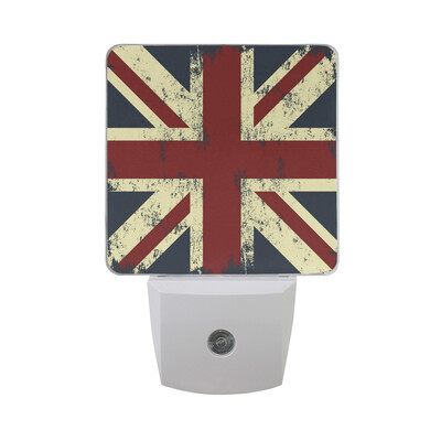 

ALAZA LED Night Light With Smart Dusk To Dawn SensorUnion Jack Mosaic Plug In Night Light