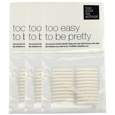 

Too cool for school 3 package eyes double eyelid stickers 1 double-sided invisible 22 pairs double eyelid stickers double-sided invisible