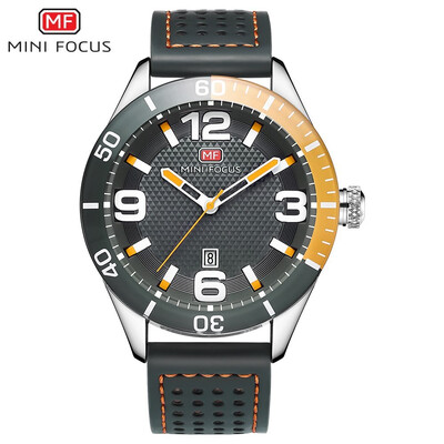 

MINI FOCUS Fashion Sports Leather Strap Men Quartz Watch MF0155G
