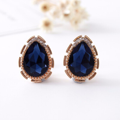 

Retailoriginal design exquisite fashion drop ear clip women-only crystal clip earrings jewelry