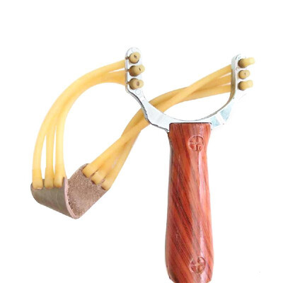 

Outdoor Slingshot White Beech Wooden Powerful Hunting Slingshots Sling Shot Camouflage Sports Wrist Catapult Launcher with Rubber