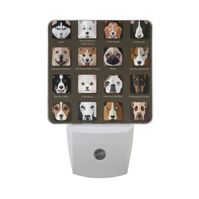 

ALAZA LED Night Light With Smart Dusk To Dawn SensorCartoon Dog Plug In Night Light