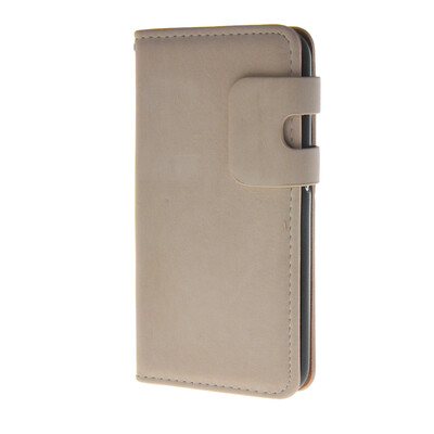 

MOONCASE Suede Leather Side Flip Wallet Card Holder Stand Pouch ЧЕХОЛ ДЛЯ Samsung Galaxy S6 White
