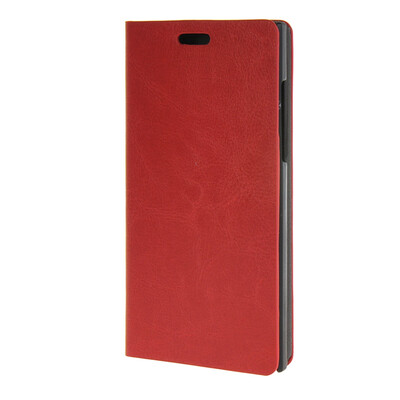 

MOONCASE Classical Folio Book Style Leather Wallet Flip Card Slot Bracket Back Case Cover for BlackBerry Leap Red
