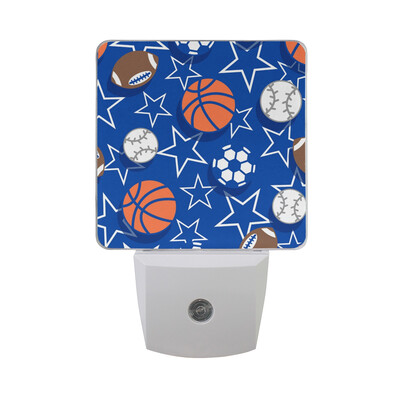 

ALAZA LED Night Light With Smart Dusk To Dawn SensorFootballs Soccer Plug In Night Light