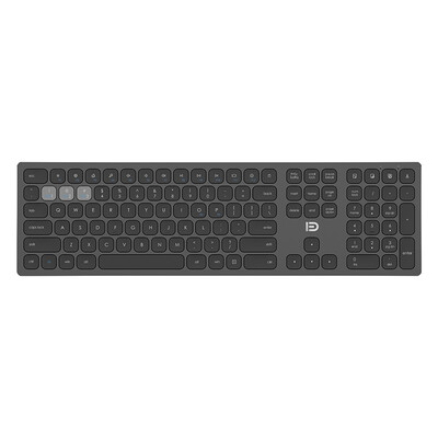 

Fude IK8300 wireless keyboard ultra-thin mute keyboard multi-device Bluetooth keyboard IPAD keyboard phone keyboard black