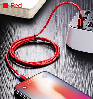 

3IN1 LED Magnetic Cables USB to Micro-USB Type C IOS ports 21A charger cable for iPhone X XS Max Sungsung S9 Andriod Smart Phones