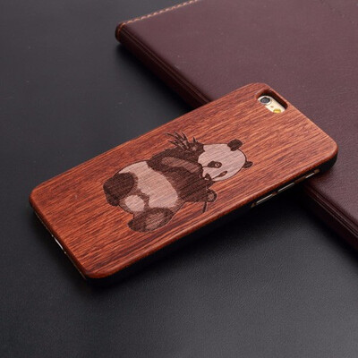 

Wood Phone Case For iPhone 5 5S 6 6S 6Plus 7 7Plus Cover Wooden Shockproof