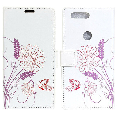 

MOONCASE Oppo Realme 2 Painted Leather Case - Pansy