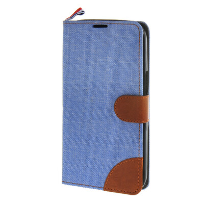 

MOONCASE Alcatel One Touch POP C9 , Leather Flip Card Holder Pouch Stand Back Case Cover for Alcatel One Touch POP C9 Blue