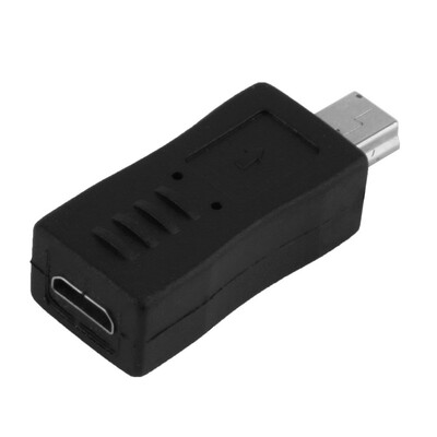 

Черный Micro USB женщина к Мини USB адаптер Мужской конвертер адаптер