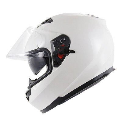 

MT HELMETS 960 double lens motorcycle helmet full cover men&women full face helmet electric car helmet helmet winter personality warm bright white L code