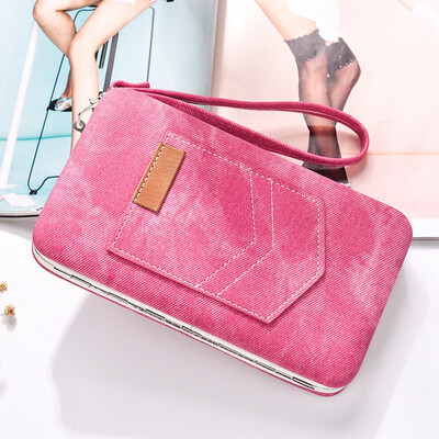 

Long wallet Korean version multi-purpose dual purpose handbag Student Wallet cute
