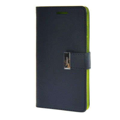 

MOONCASE Case for Asus Zenfone 5 Flip Leather Wallet Card Slot Bracket Back Cover Blue