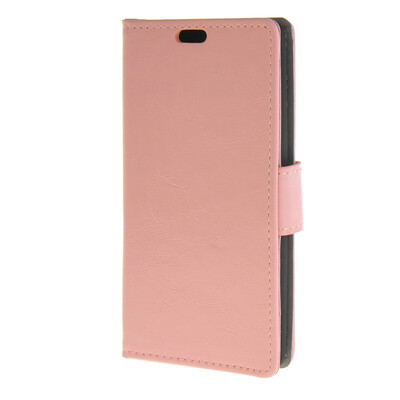 

MOONCASE Smooth Skin PU Wallet Flip Card Stand Back Leather Case Cover for LG Leon 4G LTE C40 H340n Pink