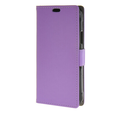 

MOONCASE Flip Leather Wallet Card Slot Stand Back Case Cover for Samsung Galaxy S6 Active G890 Purple 02