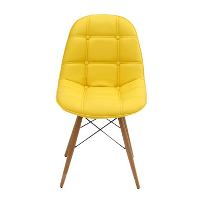 

Low price&modern PU leather dining chair with wood legs