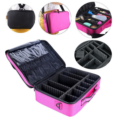 

Gift Beauty Box Makeup Case Bag Cosmetic Train Storage Artist Organizer