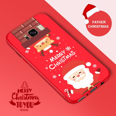 

ASINA Christmas Phone Case For Samsung S8 S9 A5 2017 A8 2018 Soft Silicone Cover For Galaxy Note9 J7 2017 Case Santa Claus Funda