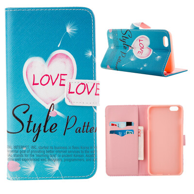 

MOONCASE ЧЕХОЛ ДЛЯ iPhone 6 Plus (5.5") Flip Leather Wallet Card Slot Foldable Stand Feature [Pattern series] /a11