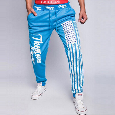 

Mens Jogger Pants Outdoors Joggers Men 2016 Fashion Letter Print Harem Pants Sweat Pants Men Trousers Sports wear