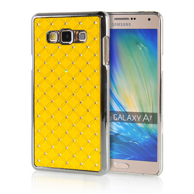 

MOONCASE Hard Chrome Plated Star Bling Back ЧЕХОЛ ДЛЯ Samsung Galaxy A7 Yellow