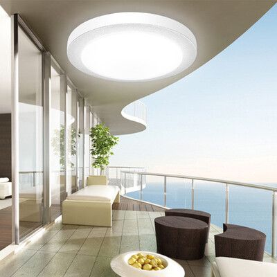 

Jingdong Supermarket] for the first time led ceiling lamp restaurant lights balcony lights bright silver side of the bread light 21 * 21cm white DD2101 6W