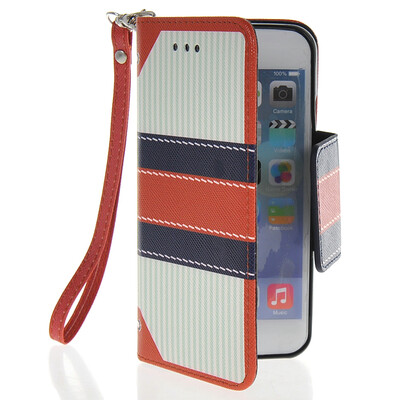 

MOONCASE Fashion Leather Side Flip Wallet Card Slot Pouch Stand Back Case Cover for Apple iPhone 6 Plus