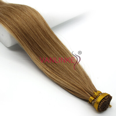 

16"-26" I Tip Stick Human Hair Extensions Keratin Stick Fusion Remy Human Hair Extensions 100s 4 Medium Brown