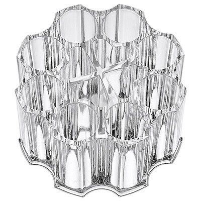 

MINISO Acrylic Round Lipstick Makeup Brush Storage Box Transparent