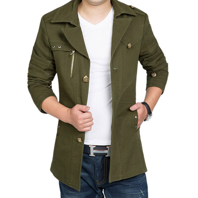 

Necini™ Man' New winter long section of the men' long coat jacket youth