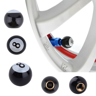 

Universal Car Truck Bike "Pool 8 Ball" Tire air Valve Stem Caps Wheel Rim
