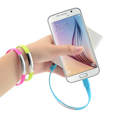 

Universal Bracelet Mobile Phone Cable for Charger Data Micro USB Cable For Samsung Galaxy S3 S4 S6 HTC Android