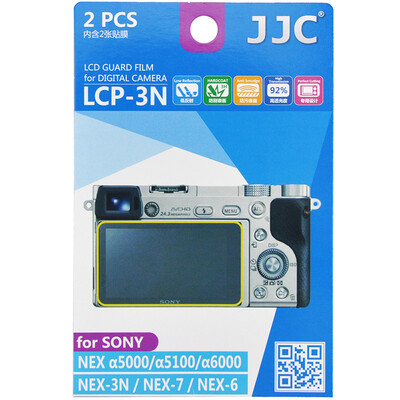 

JJC LCP-3N камера с антибликовым покрытием высокой четкости Sony ILCE-6300 A6000 A5100 A5000 NEX-3N пленка высокая проницаемость через защитную пленку скретч-экрана 2 комплект